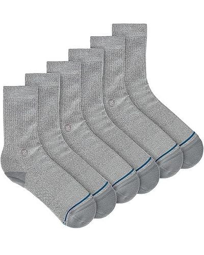 Stance Icon 3 Pack Socks - Grey