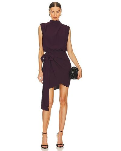 Amanda Uprichard Fabiola Mini Dress - Purple