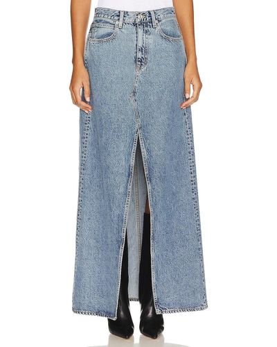 SLVRLAKE Denim Dallas Maxi Skirt - ブルー