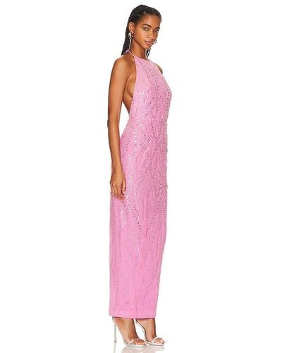 SAU LEE Dana Dress - Pink