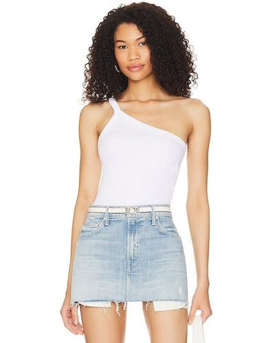 Lamade Anis One Shoulder Tank - White