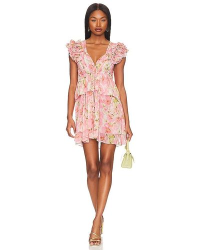MISA Los Angles BLUSH LILY DRESS IN - Pink