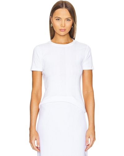 Goldie Short Sleeve コットンリブtシャツ - ホワイト