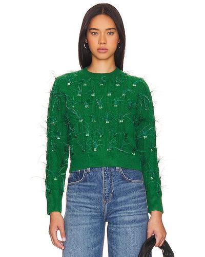 MINKPINK Cleo Feather Sweater - Green