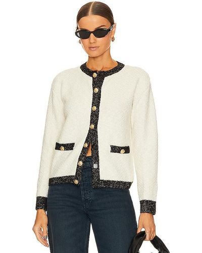 BCBGeneration Contrast Knit Cardigan - Natural