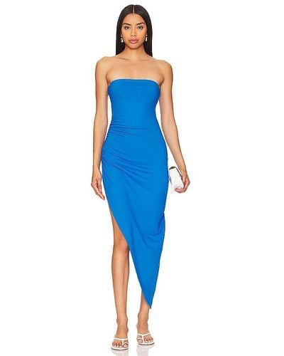 Susana Monaco Strapless Midi Dress - Blue