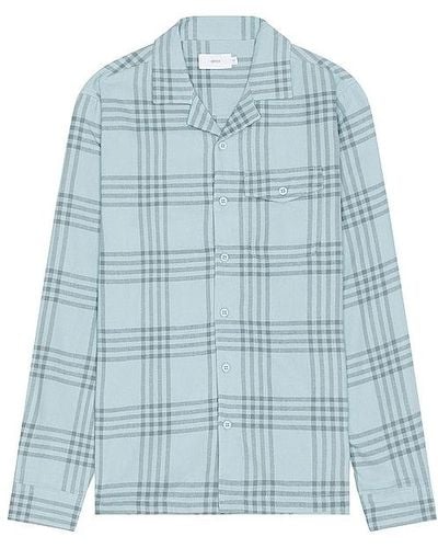 Onia Flannel Overshirt - Blue