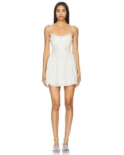 For Love & Lemons Kiela Mini Dress - White