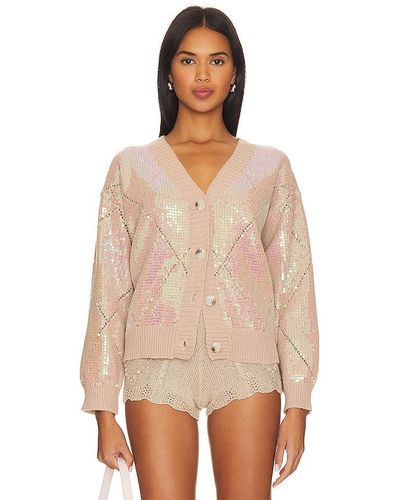 Line & Dot CARDIGAN MOTHER OF PEARL - Natur
