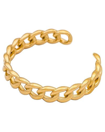 Ellie Vail Zariah Chain Link Cuff In Gold - Metallic