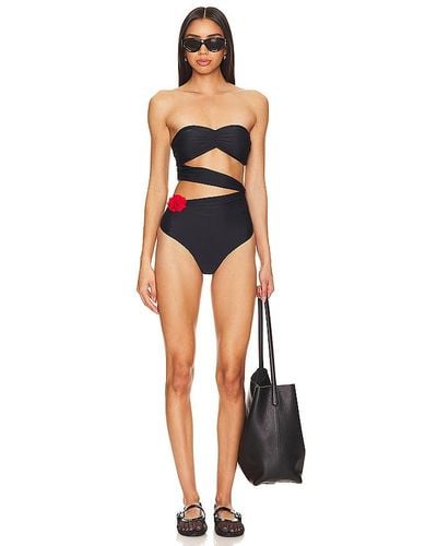 Lovers + Friends Lima Strapless One Piece - Black