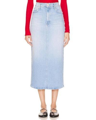 Mother The Pencil Pusher Skirt - Blue