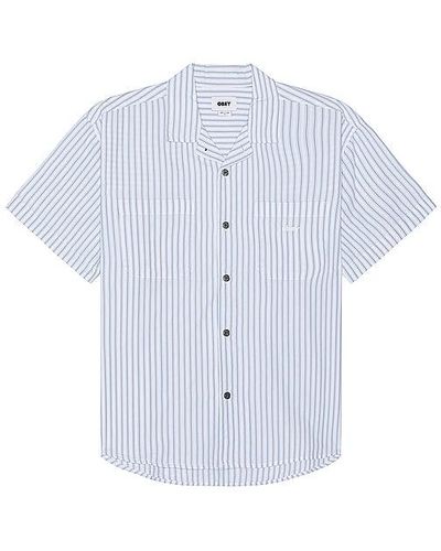 Obey Bigwig Stripe Shirt - White