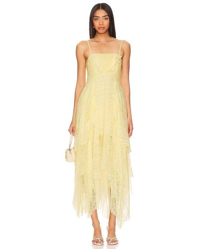 Free People Sheer bliss maxi dress - Amarillo