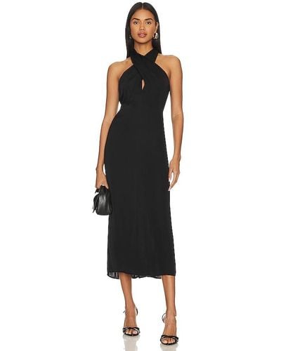 Velvet By Graham & Spencer MIDI-KLEID STEPHANIE - Schwarz