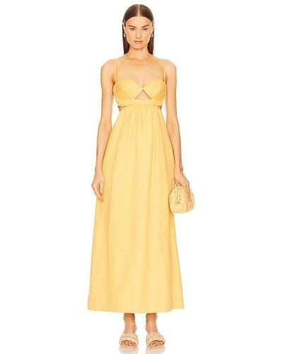 Adriana Degreas Maxi Dress - Yellow