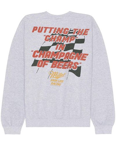Junk Food Miller Champ Champagne Sweater - White