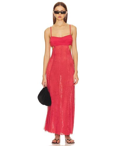 ViX Melinda Long Dress - Red