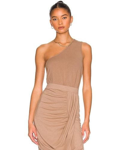 Bobi One Shoulder Tank - Natural