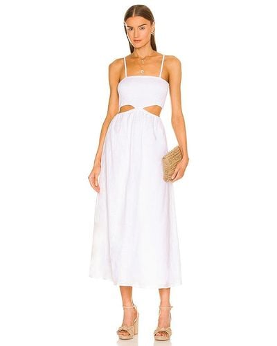 Faithfull The Brand Tayari Midi Dress - White