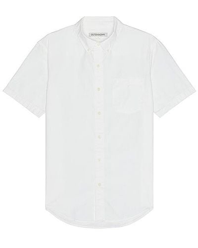 Outerknown The Short Sleeve Studio Shirt - White