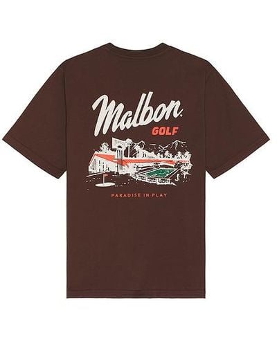 Malbon Golf Vista Pocket T-shirt - Brown