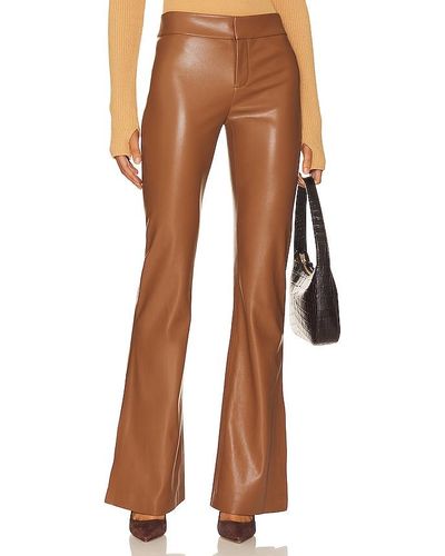 Alice + Olivia Alice + Olivia Olivia Faux Leather Pant - Brown