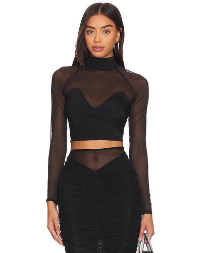 Fleur du Mal Mesh Top - Black