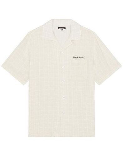 Malbon Golf Rattan Rayon Shirt - White
