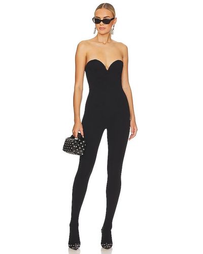 Wolford X Sergio Rossi Heart Shaped Baily Jumpsuit - Blue