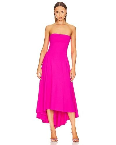 Susana Monaco High Low Strapless Dress - Pink