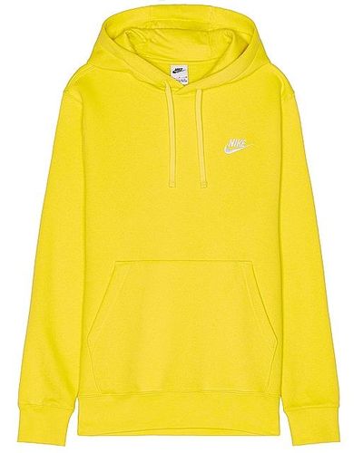 Nike Club Fleece Pullover Hoodie - Yellow