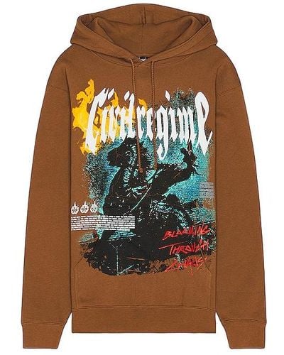 Civil Regime Call Into The Night Classic Hoodie - Brown
