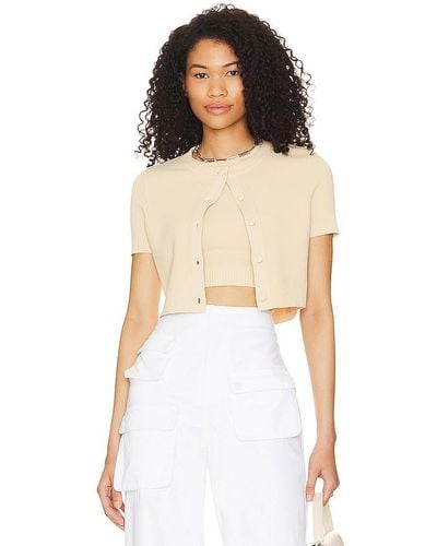 Lovers + Friends Claudia short sleeve cardi - Blanco