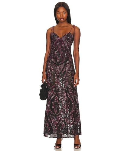 For Love & Lemons Valerie Maxi Dress - Purple