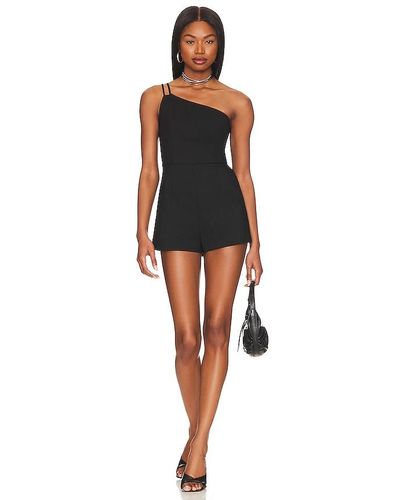 superdown Ramona double strap romper - Negro