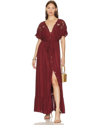 Free People Colette Maxi Dress - レッド