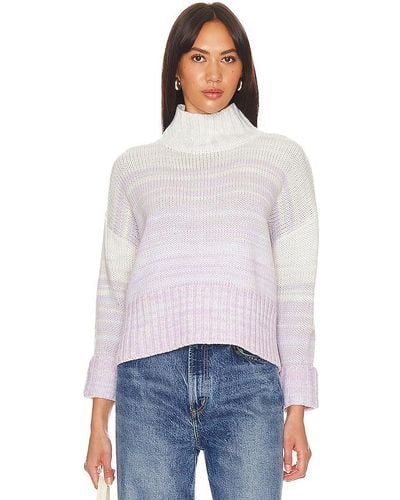 525 Ombre Blair Pullover Sweater - White