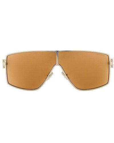 Miu Miu Shield Sunglasses - Metallic