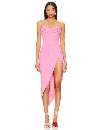 Bardot Leighton Midi Dress - Pink