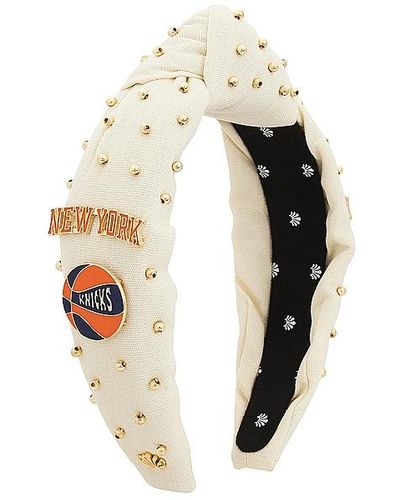 Lele Sadoughi X Nba New York Knicks Embellished Headband - White