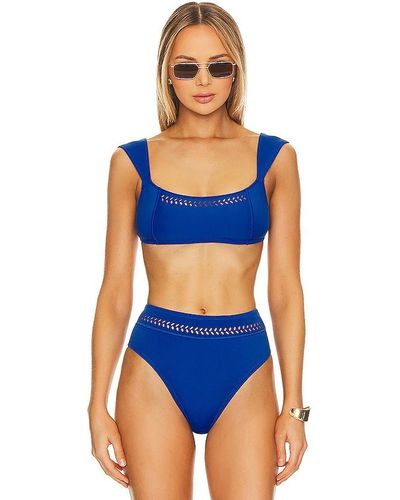 GIGI C Tabitha Bikini Top - Blue