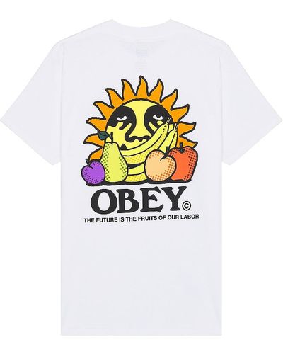 Obey Tシャツ - ホワイト