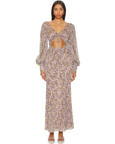 For Love & Lemons Wynne Maxi Dress - パープル