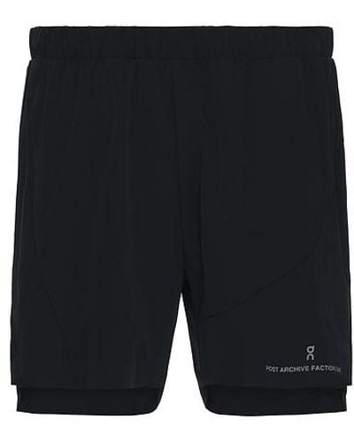 On Shoes X Post Archive Facti (paf) Shorts - Black