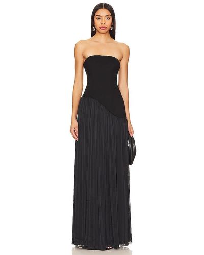 Lovers + Friends Alice Strapless Gown - Black