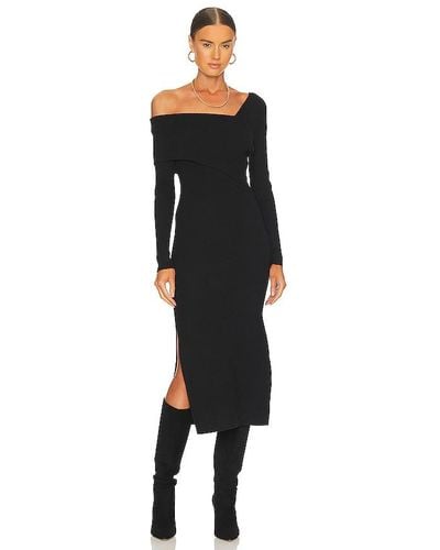 Line & Dot Sylvie Midi Jumper Dress - Black