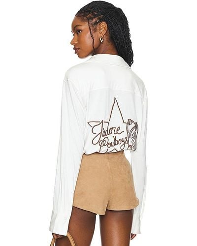 Urban Outfitters J'adore Cowboys Bedshirt - White