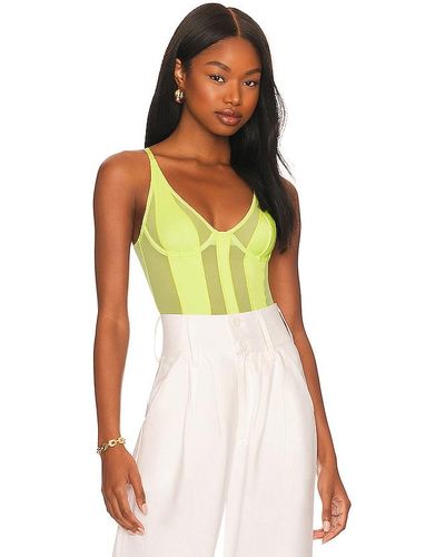 OW Collection Swirl Bodysuit - Green
