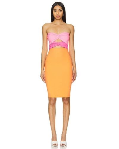 Susana Monaco Cut Out Mini Dress - Orange